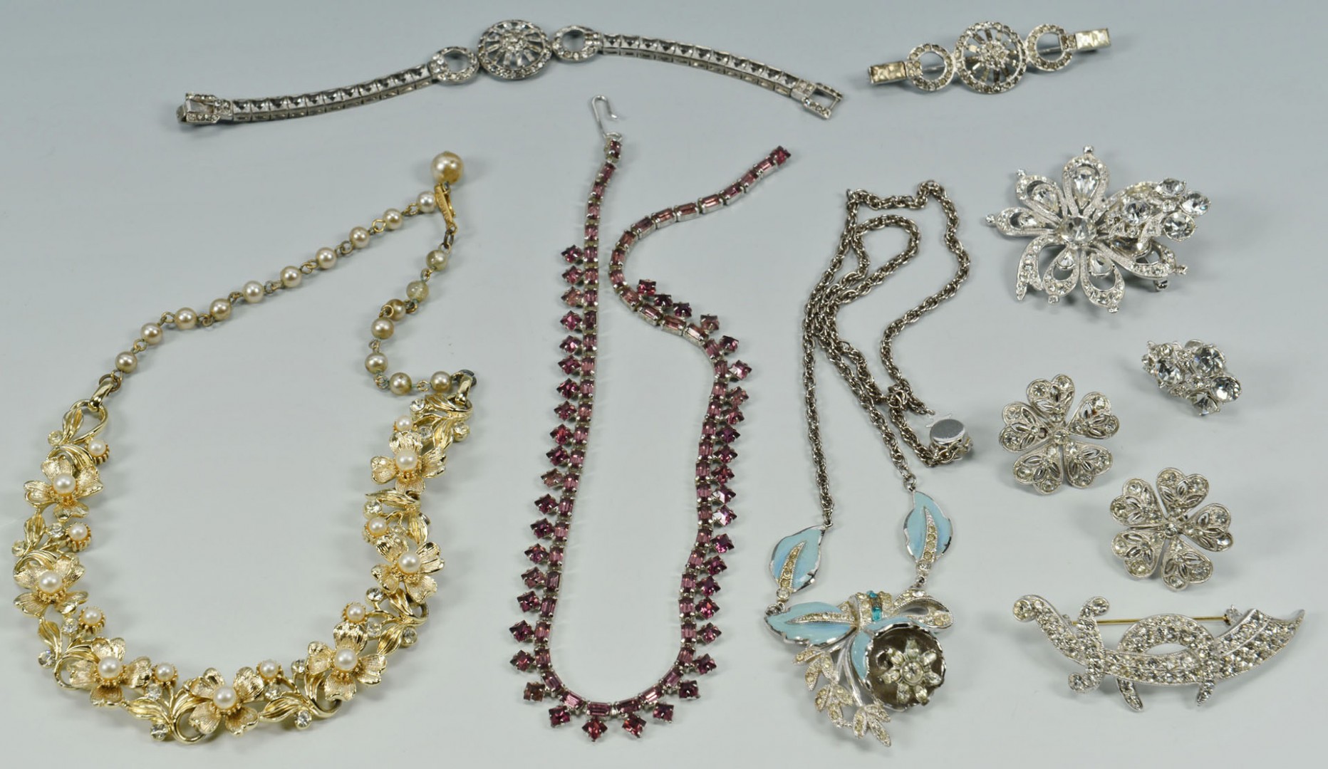 Lot 737: Group of Vintage Designer Costume Jewelry