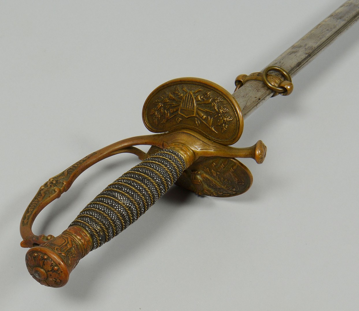 Lot 83: Ames M1860 Sword & Scabbard, William Geary