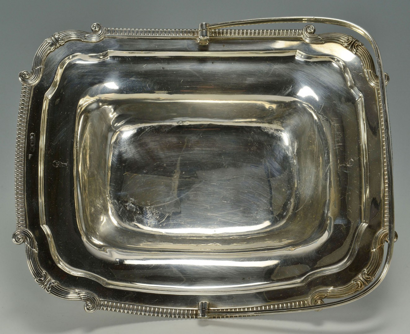 Lot 96: George III Sterling Silver Cake basket