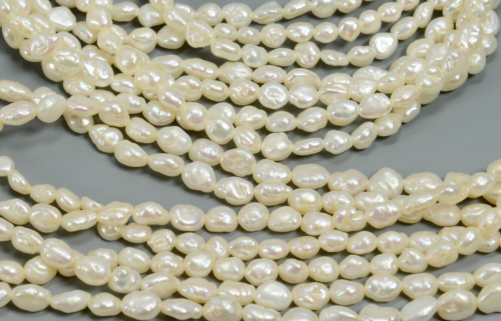 Lot 3088072: 18k Dia Freshwater Pearl Necklace/Bracelet combo