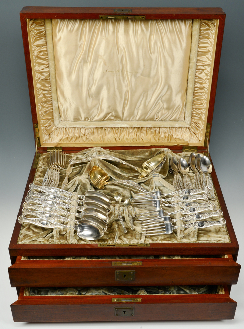 Lot 3088079: Whiting Flatware, Hyperion w/ lg Ladle and Case