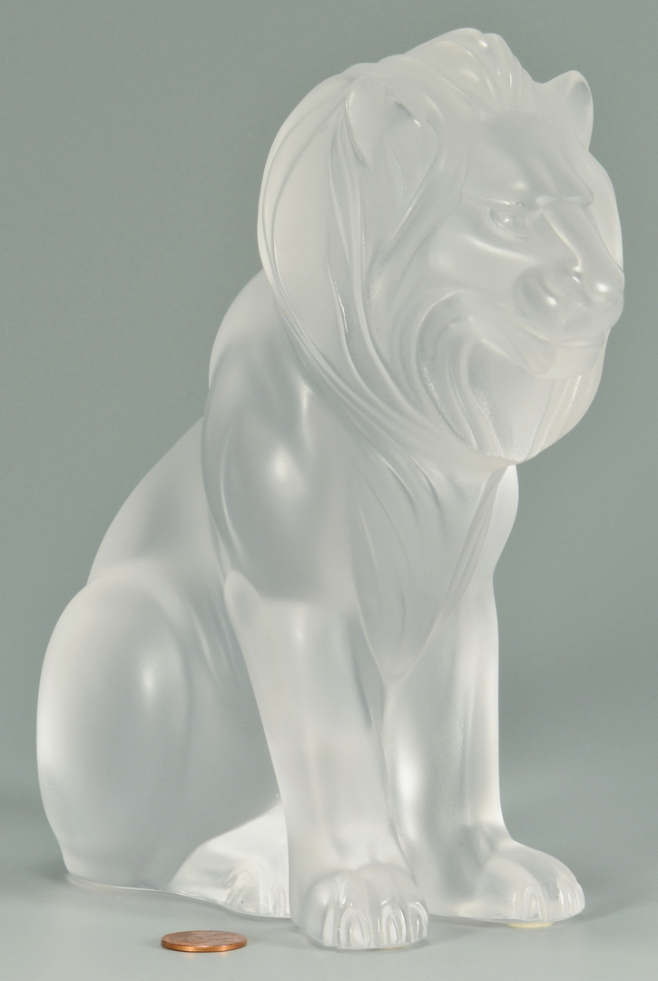 Lot 3088099: Lalique Crystal "Bamara" Lion
