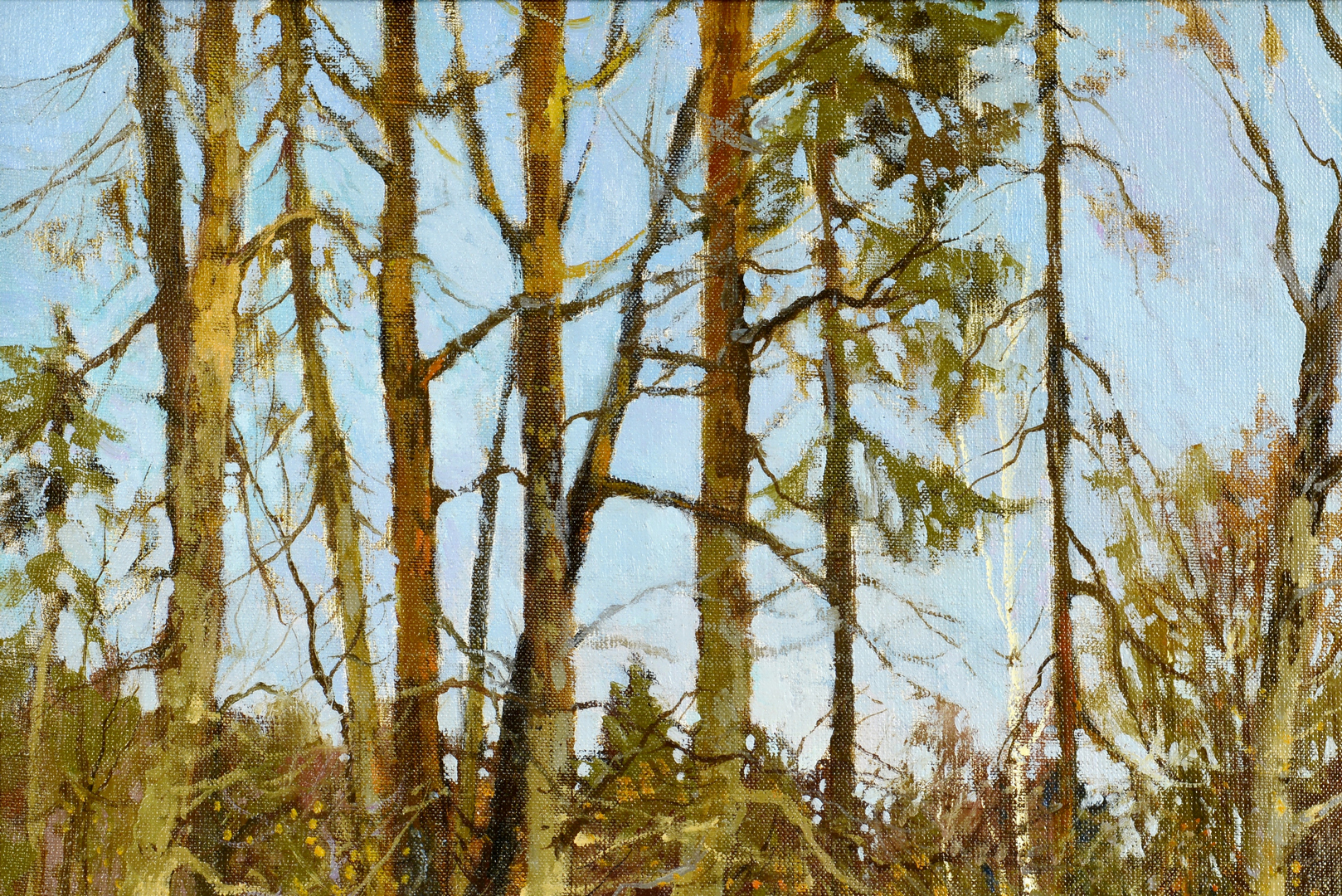 Lot 3088113: Alexander Kremer, oil on canvas, In the Forest