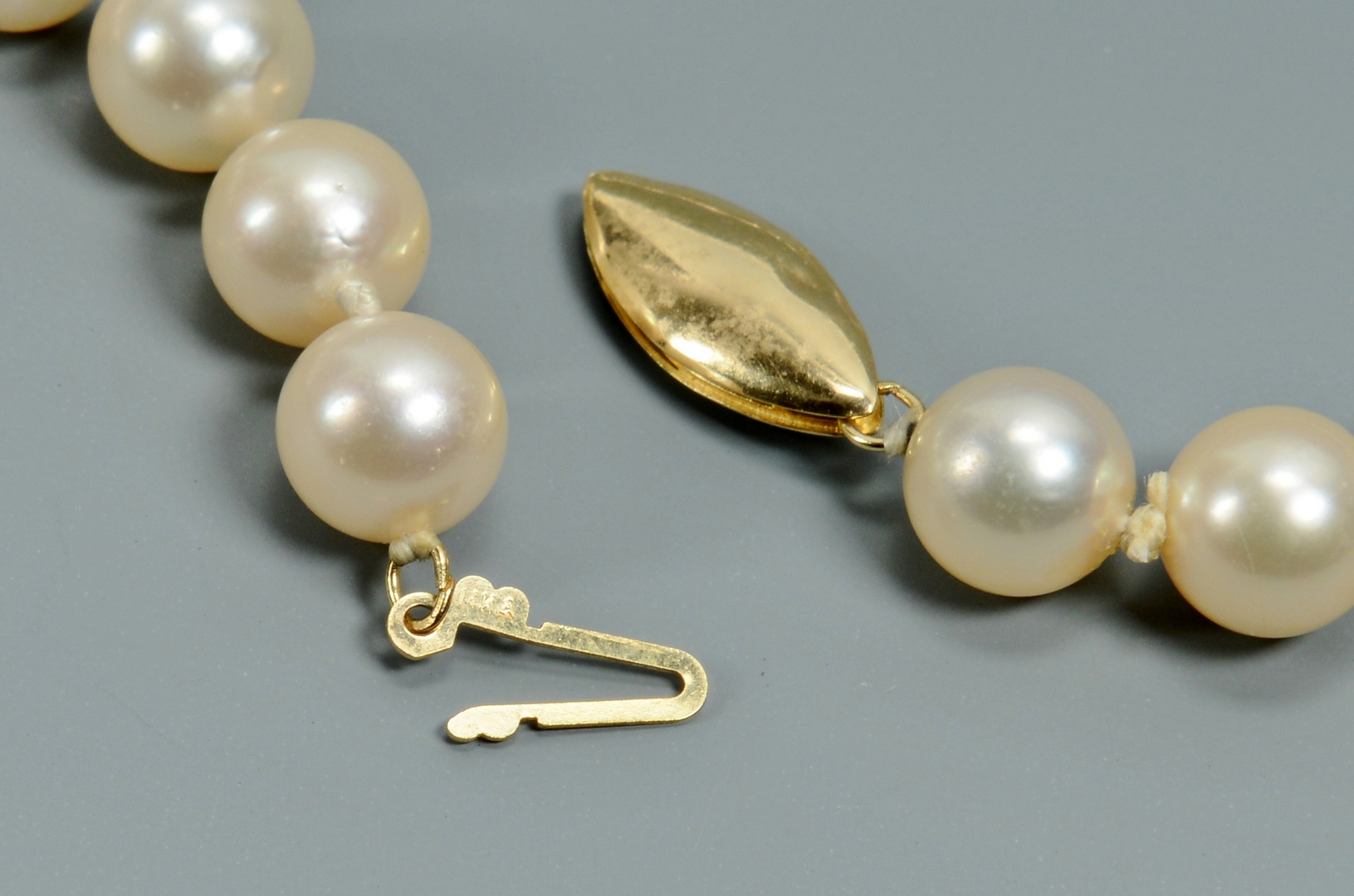 Lot 3088213: Long 8mm Cultured Pearl Necklace, 38"