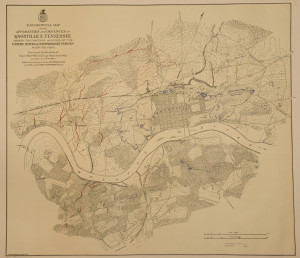 Lot 105: Knoxville Civil War Map, Poe