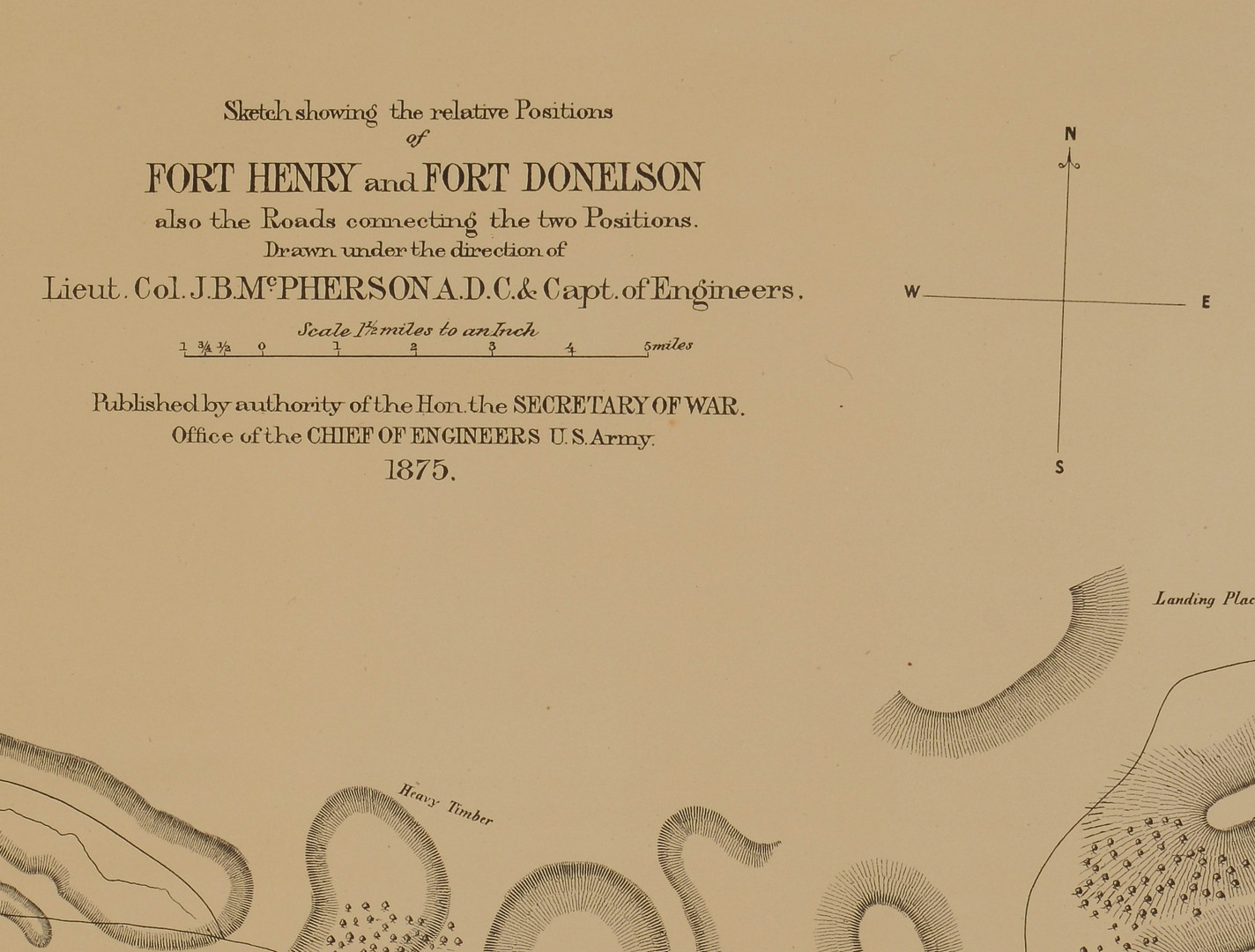 Lot 107: Map: Fort Henry and Fort Donelson