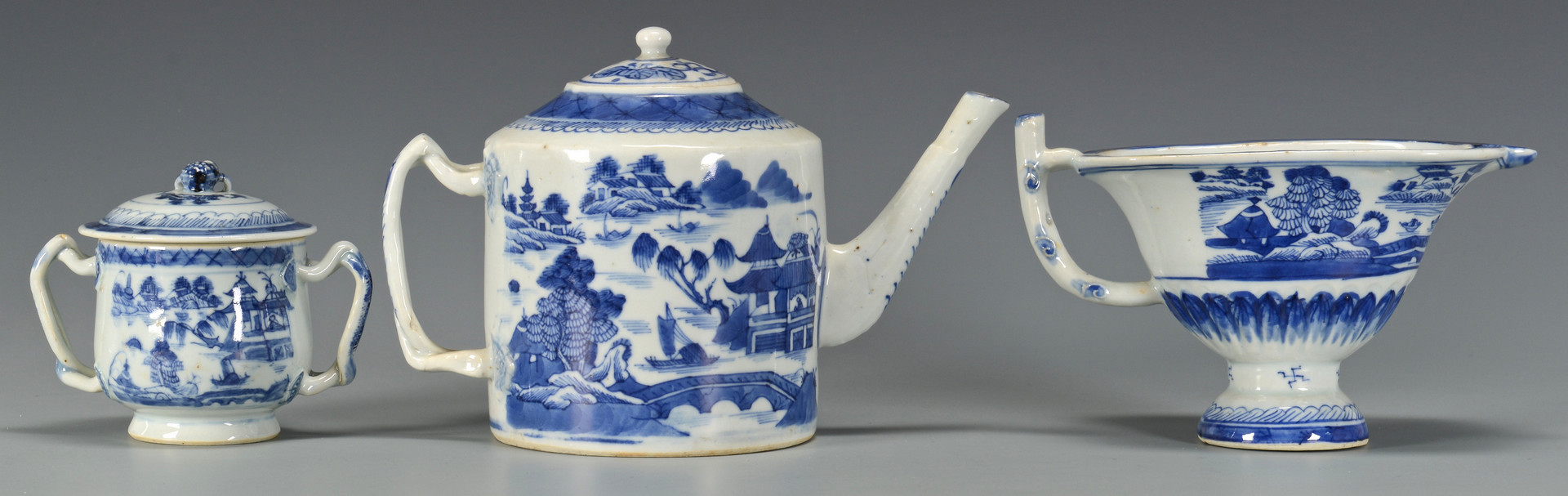 Lot 10: Grouping of Canton Porcelain