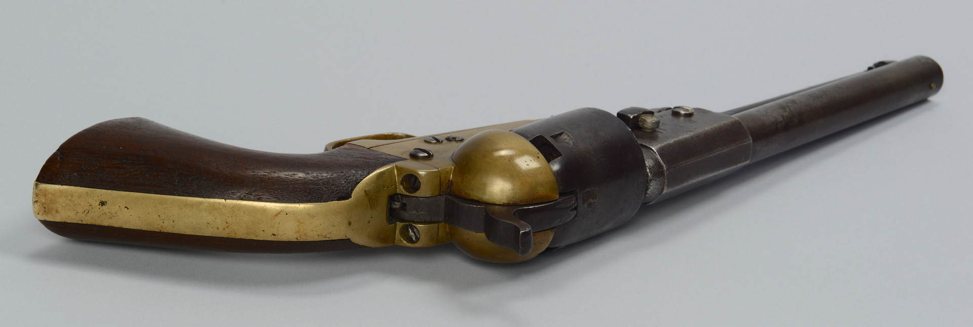 Lot 110: Civil War brass frame Revolver, poss. Griswold
