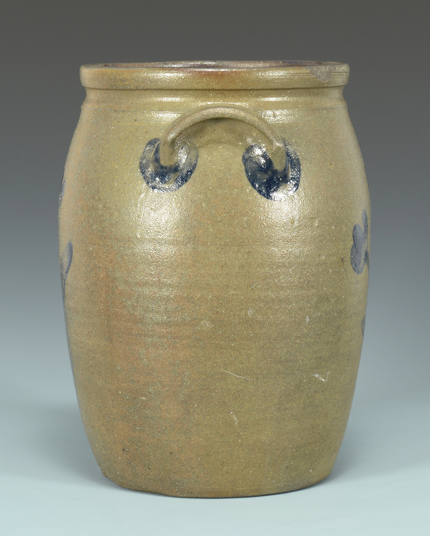 Lot 128: East TN Stoneware Jar attr. Decker