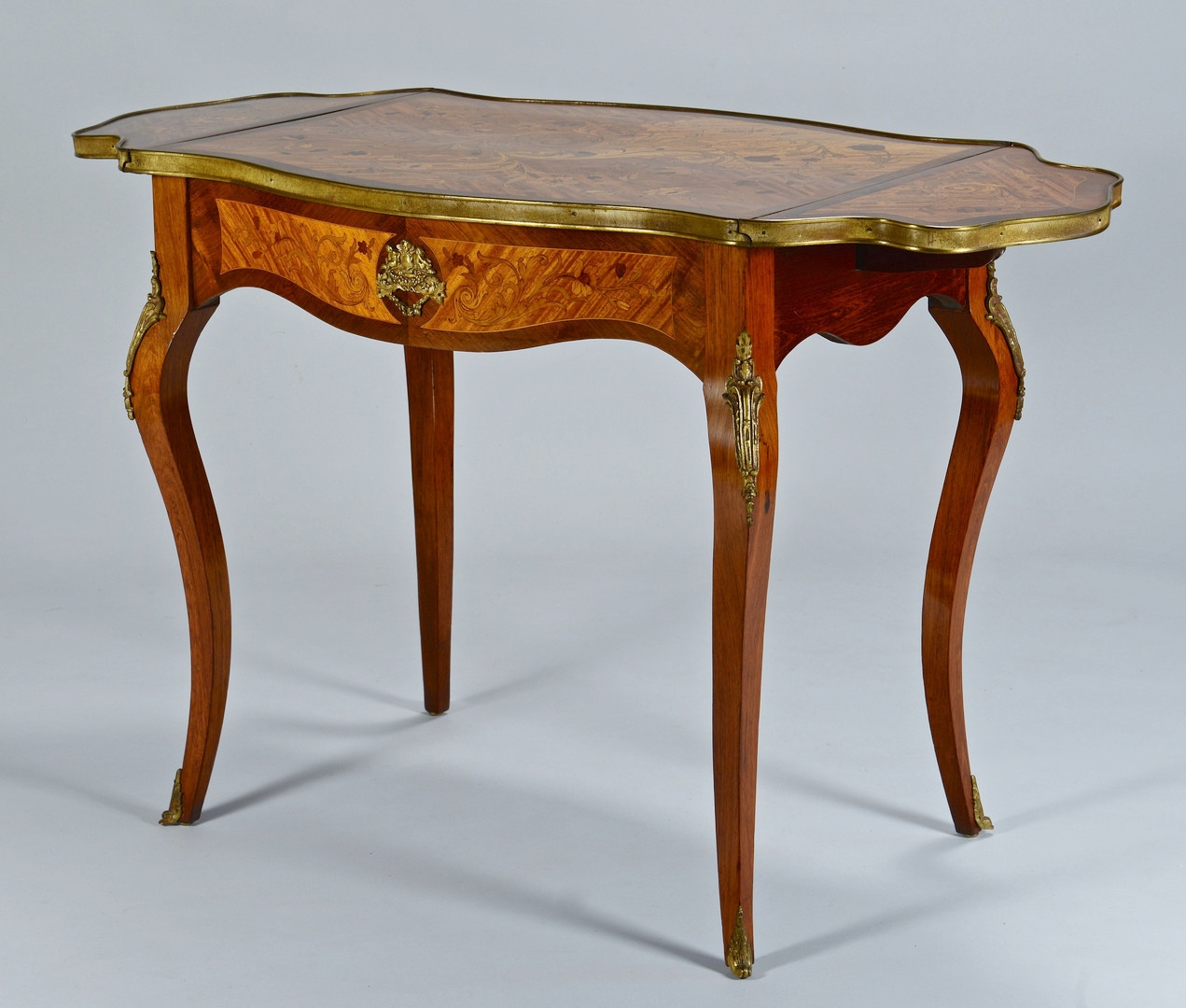 Lot 153: Louis XV Style Inlaid Table