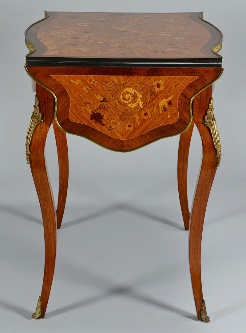 Lot 153: Louis XV Style Inlaid Table