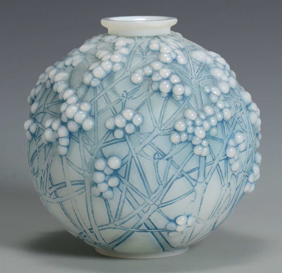 Lot 162: R. Lalique Vase, Druides, c.1924
