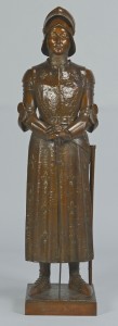 Lot 167: Bronze Joan of Arc, after Prosper d'Epinay
