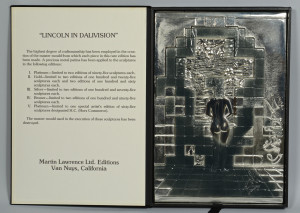 Lot 170: Dali Lincoln in Dalivision Silver Bas Relief
