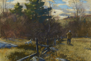 Lot 184: A. L. Ripley, Grouse Hunting Scene