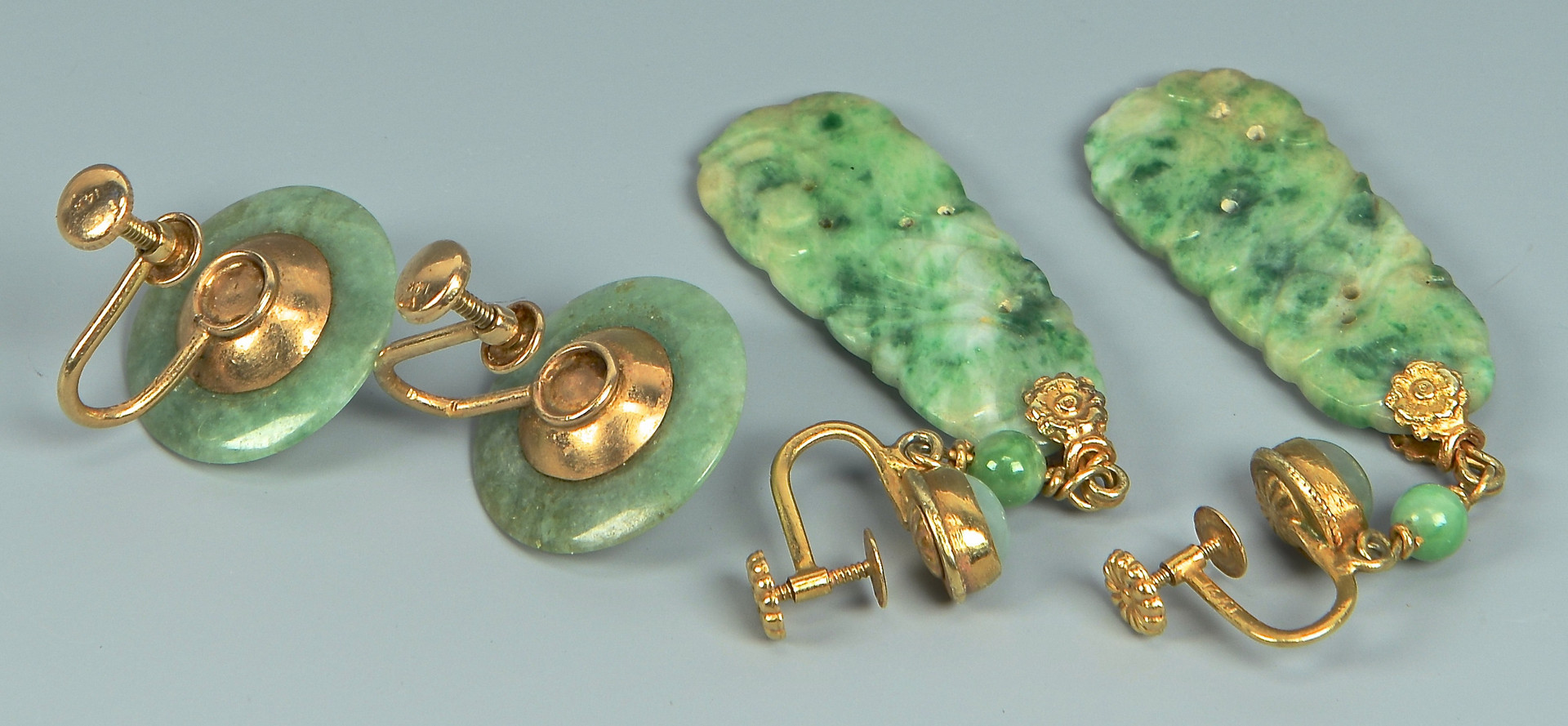 Lot 18: Grouping of Jade Jewelry, 4 items