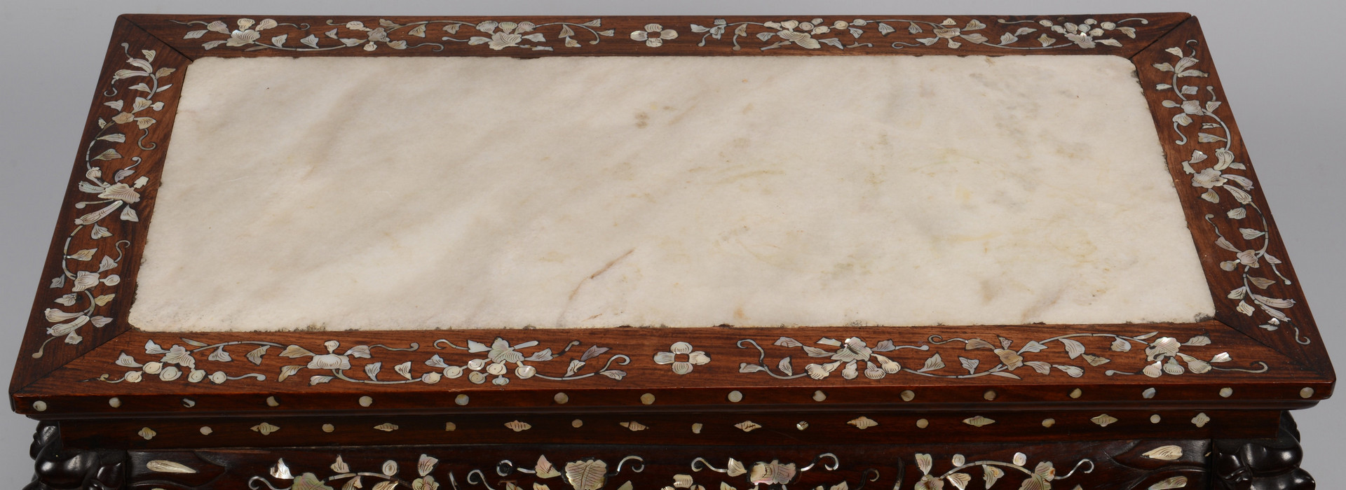 Lot 222: Inlaid Rosewood Low Table