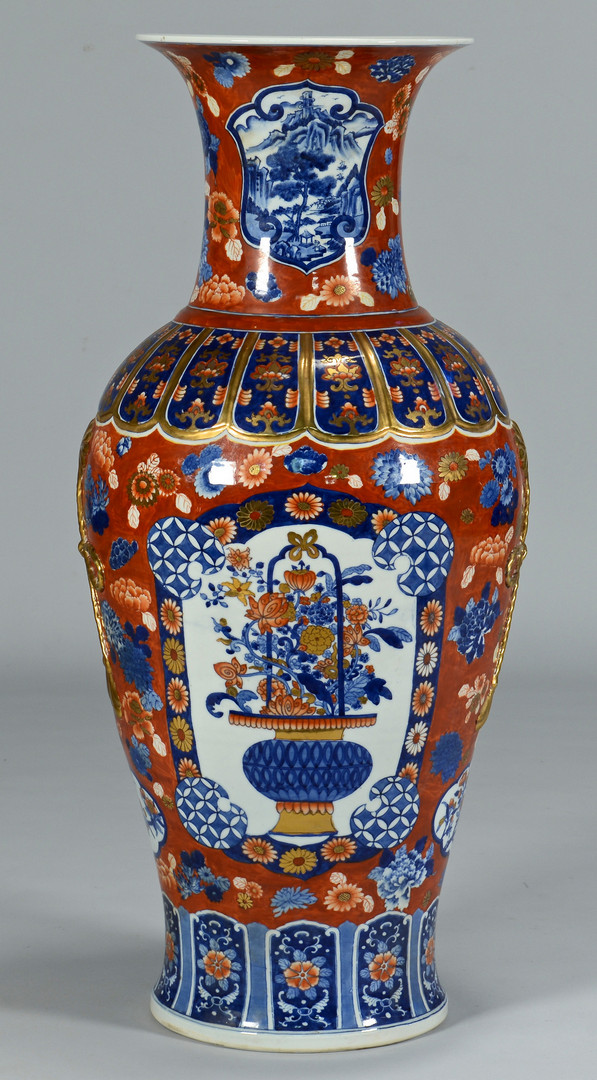 Lot 233: Monumental Japanese Imari Vase