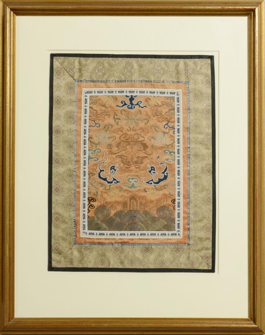 Lot 235: 3 Chinese Forbidden Stitch Embroideries
