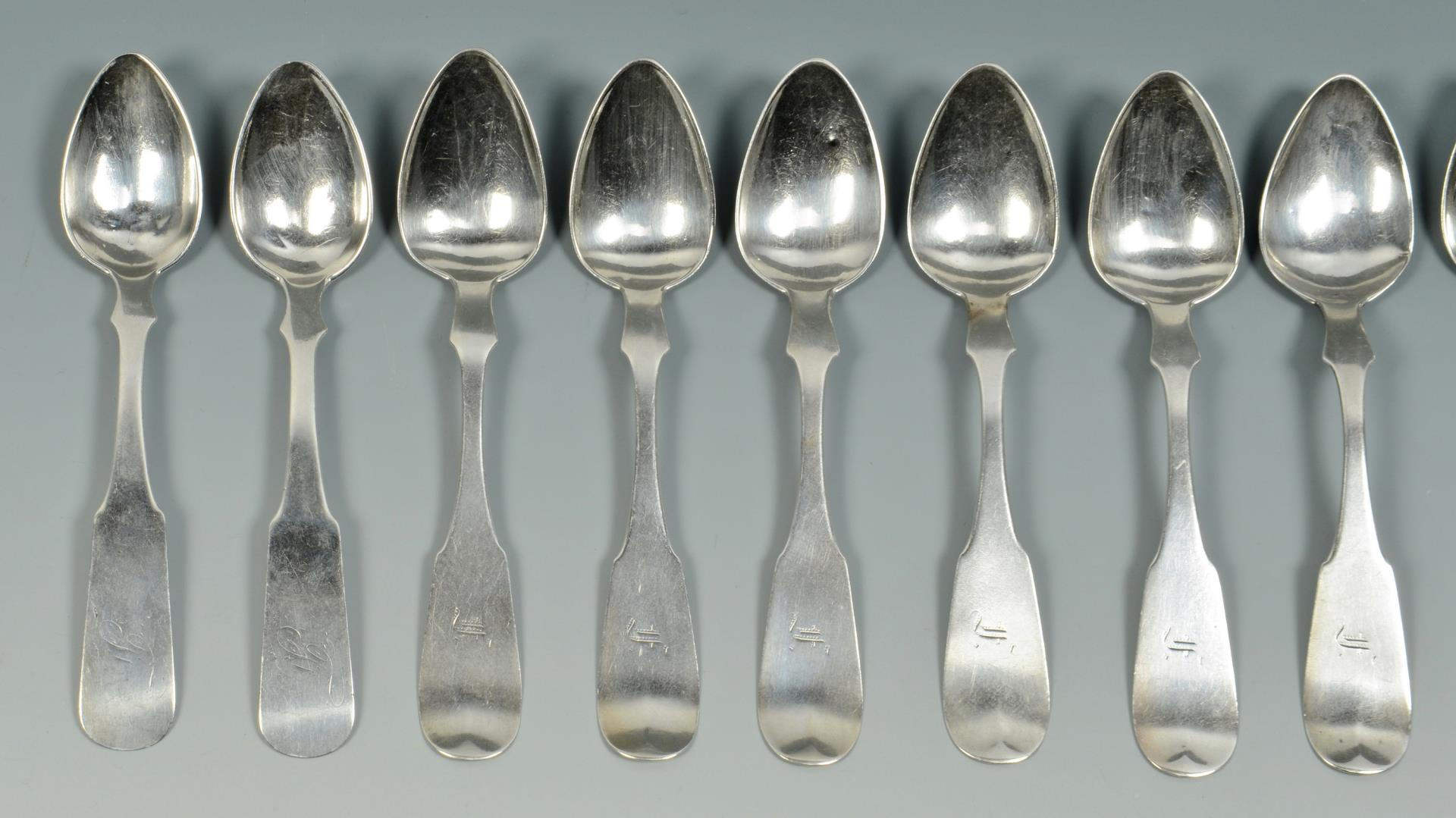 Lot 246: 14 KY Coin Silver Spoons