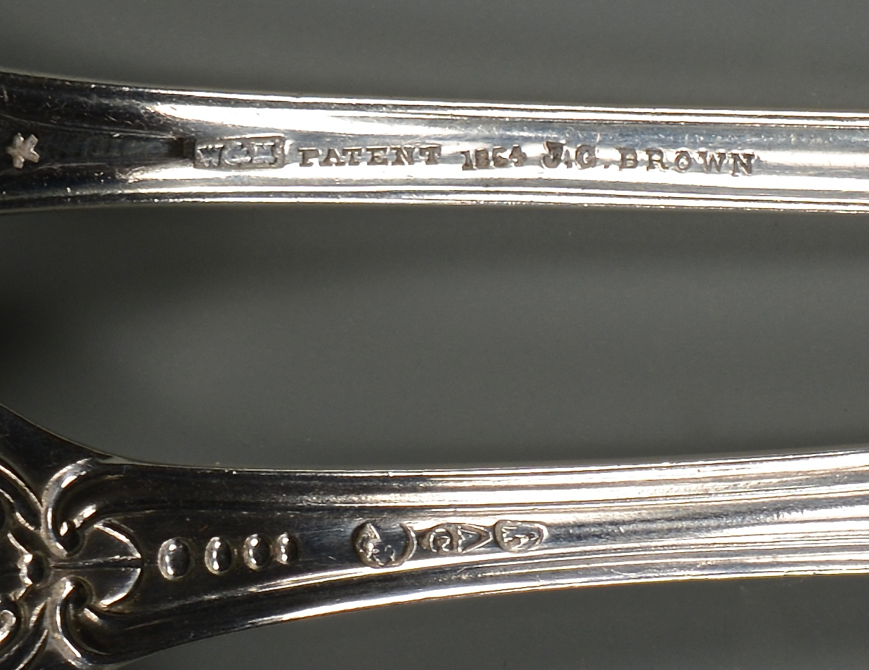 Lot 247: 8 NY Coin Silver Forks + 1 spoon