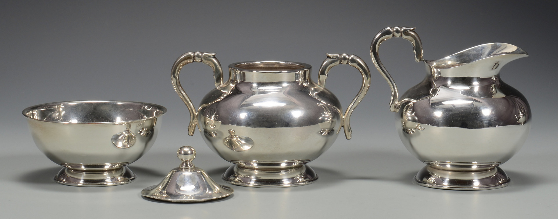 Lot 254: Mexican Sterling Tea Set & Tray