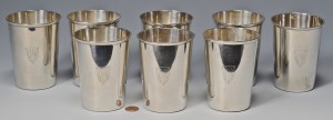 Lot 255: 8 Gorham Sterling Silver Cups