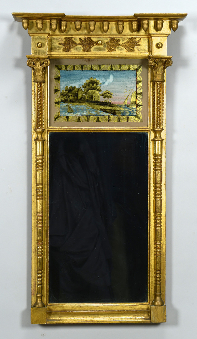 Lot 285: Federal Gilt Carved Mirror