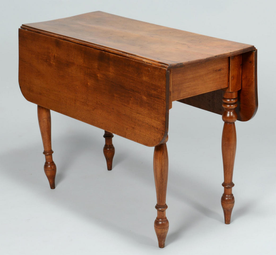 Lot 291: Two Drop Leaf Tables, Rounded Leaves