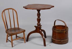 Lot 297: East Tennessee Candlestand, Child's Windsor, Other