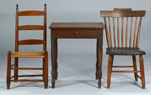 Lot 300: 2 East TN Chairs & 1 East TN Table