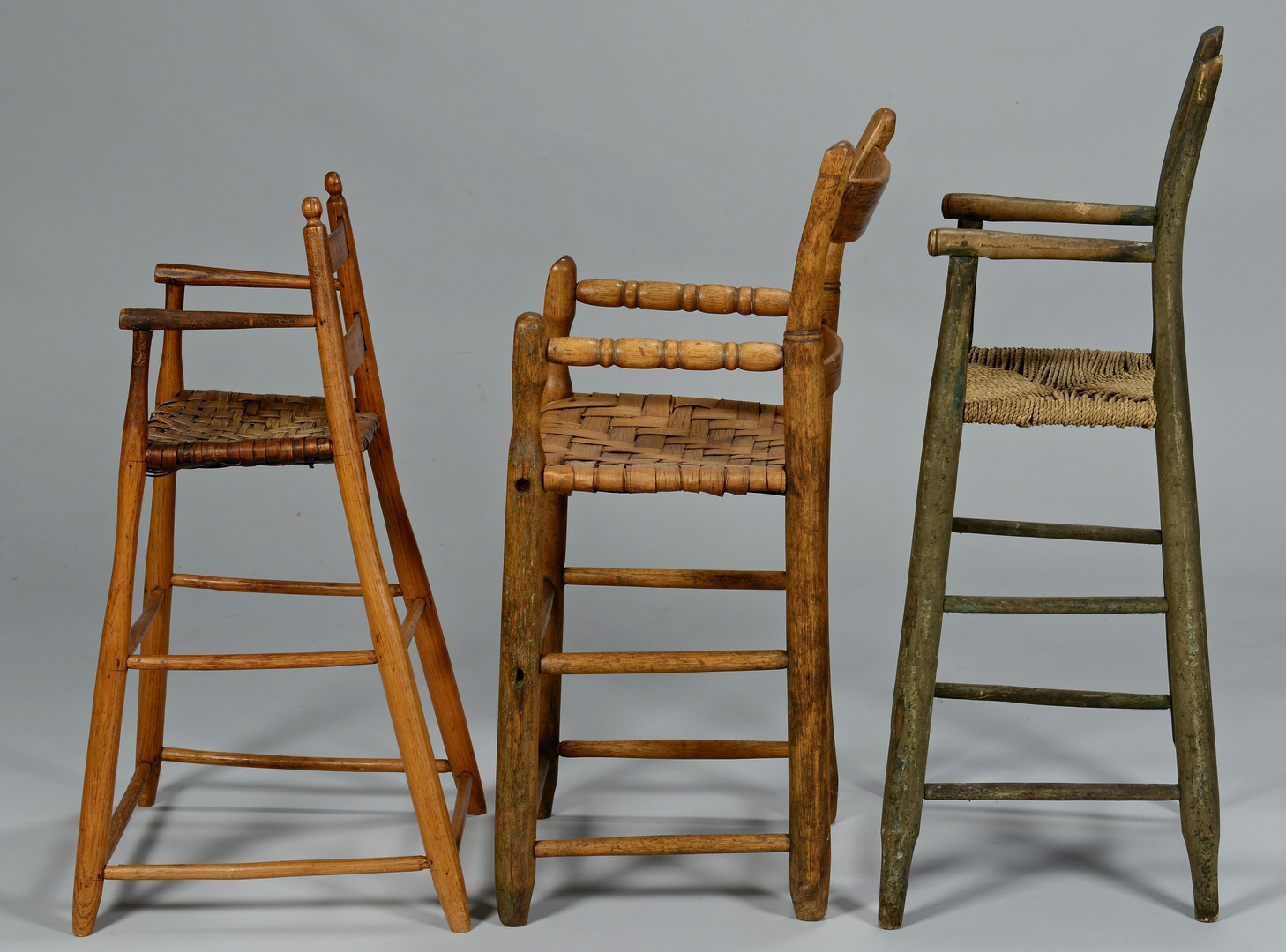 Lot 302: Three Southern High Chairs