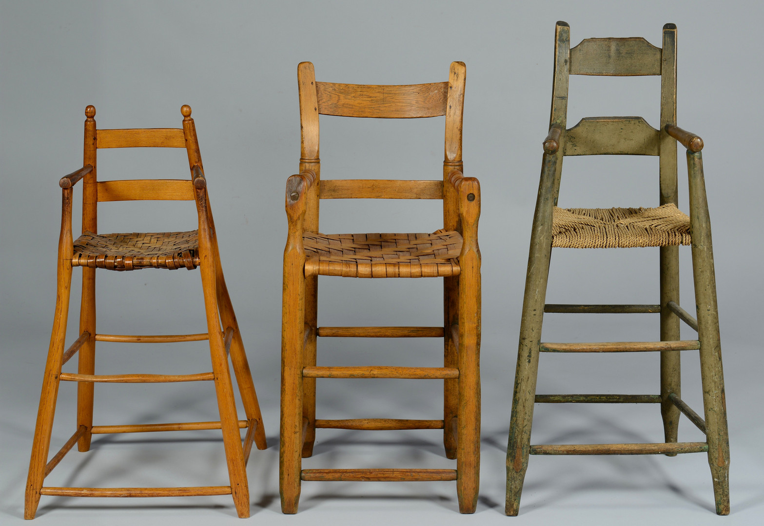 Lot 302: Three Southern High Chairs