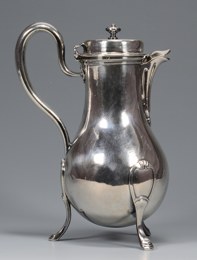 Lot 30: 18th C. French Silver Coffee Pot