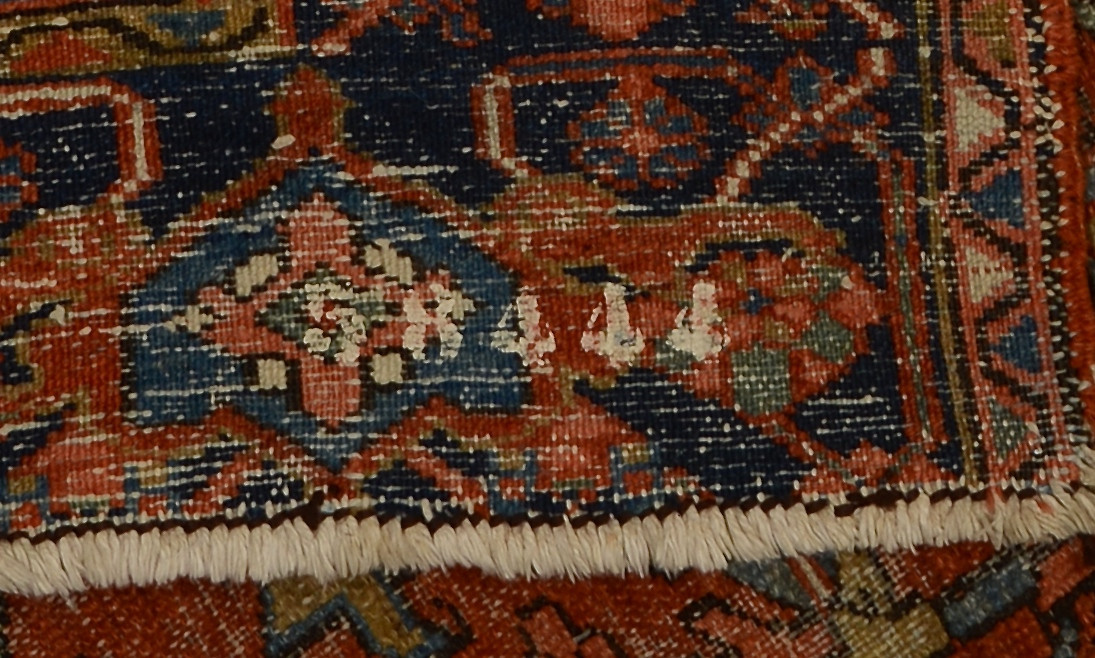 Lot 317: Antique Heriz carpet c.1920