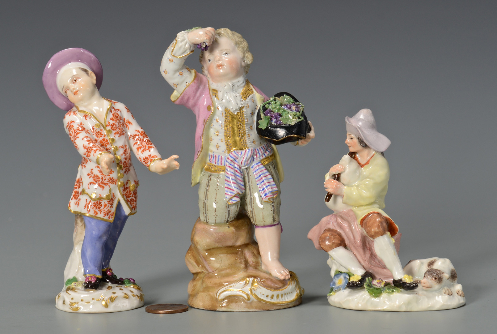 Lot 328: Three Meissen Figurines