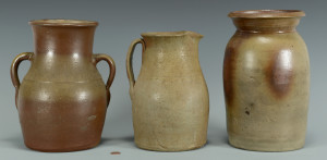Lot 361: 3 Middle TN Stoneware Pottery Jars