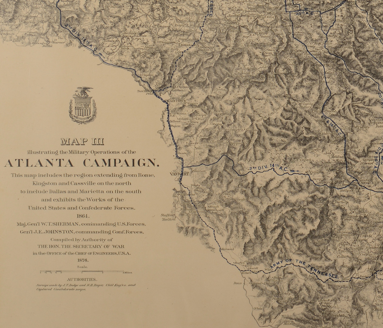 Lot 380: Atlanta Civil War Campaign Maps
