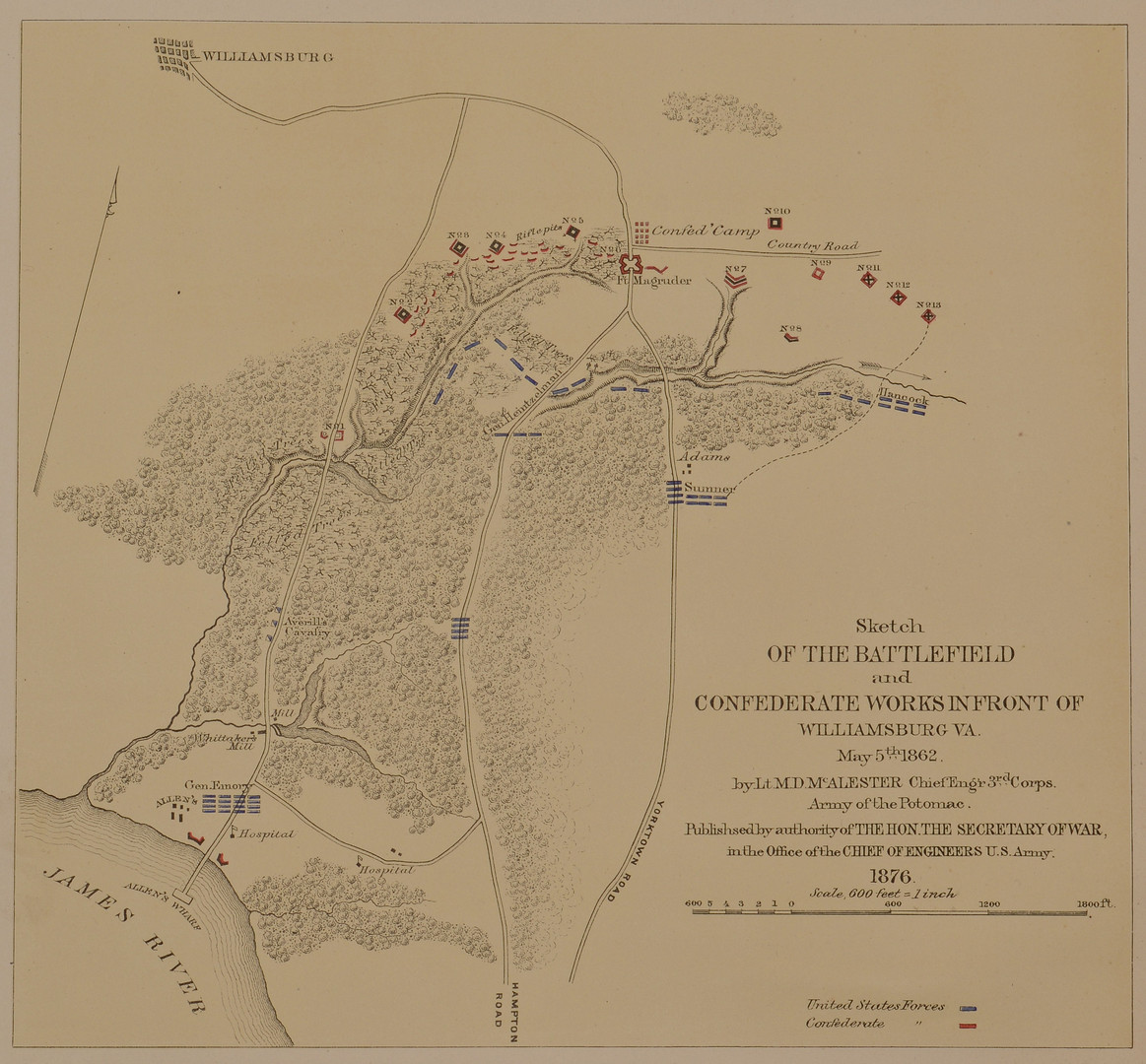 Lot 383: 3 Virginia Civil War Maps