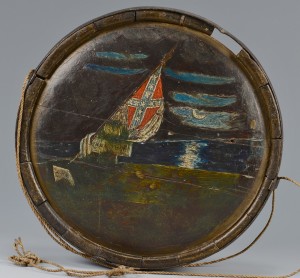 Lot 387: Painted Confederate Canteen