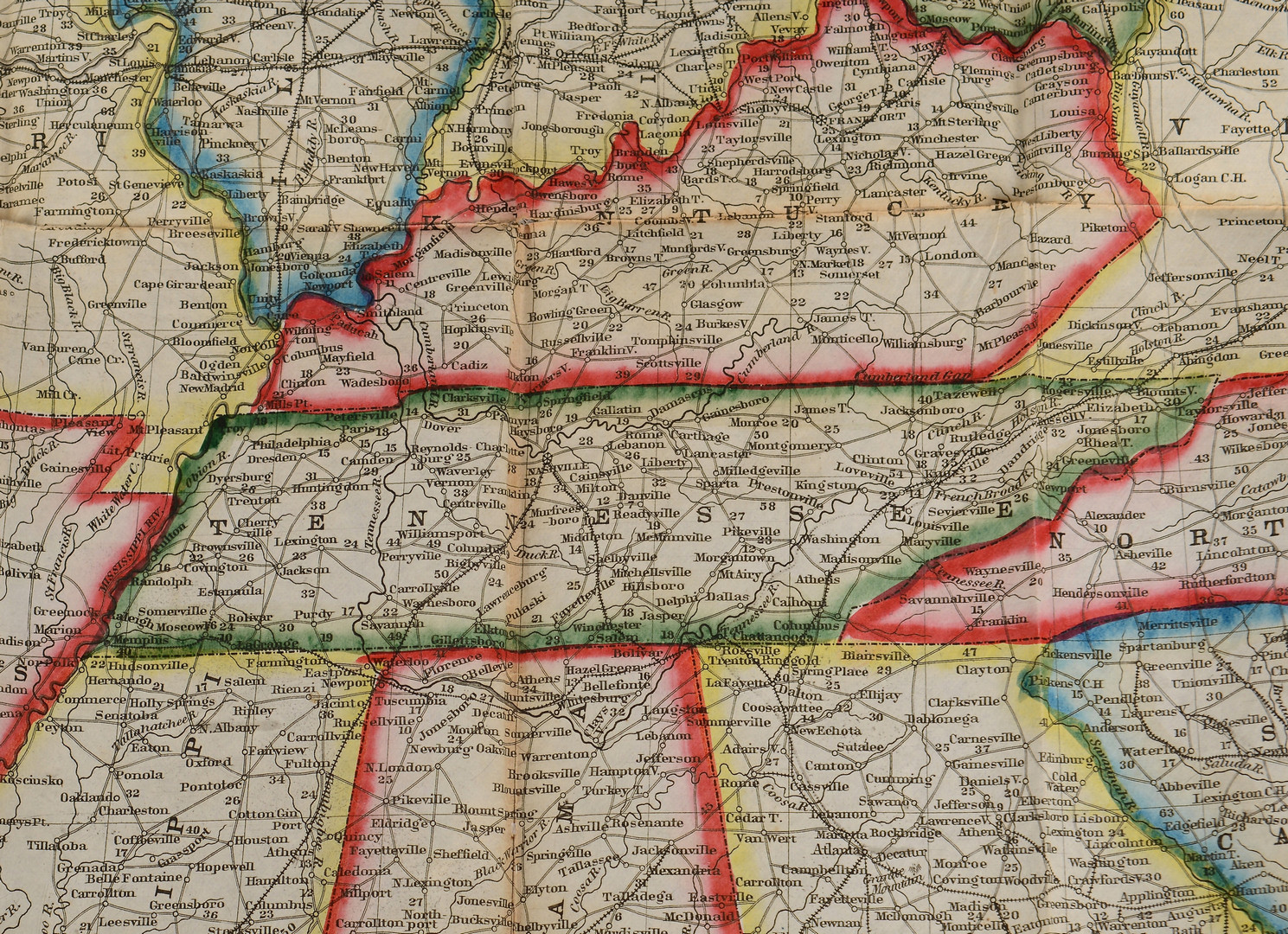 Lot 403: 1857 Phelps pocket map of United States
