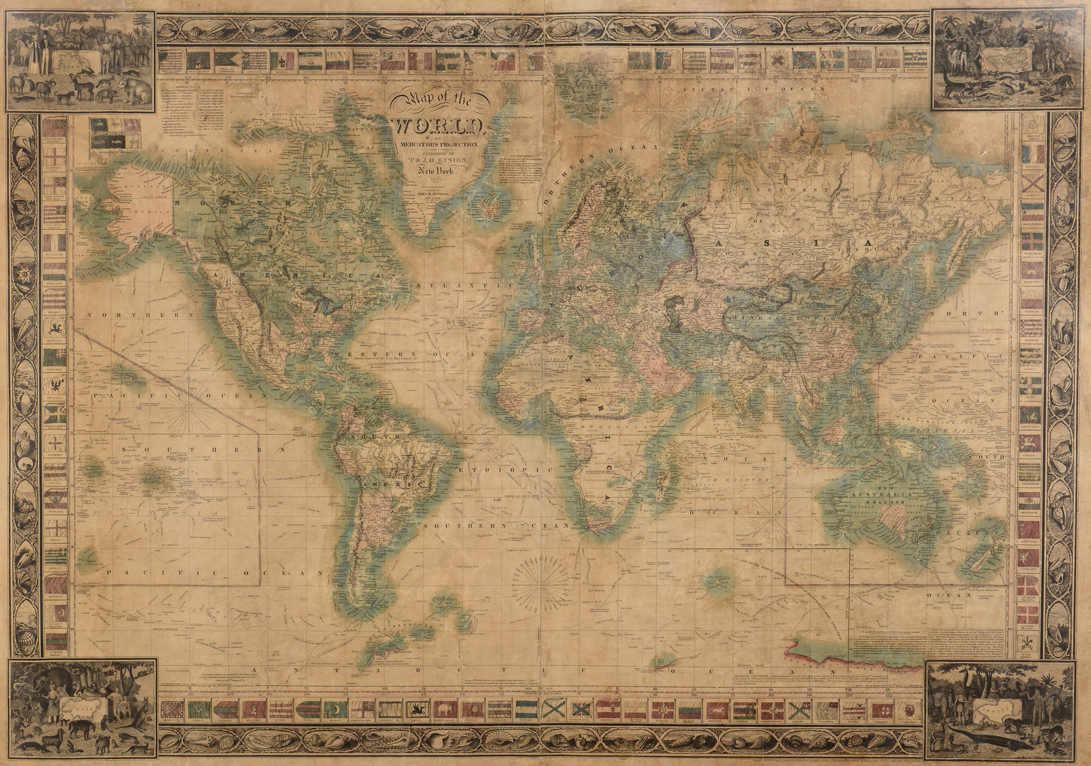 Lot 404: Ensign Map of the World