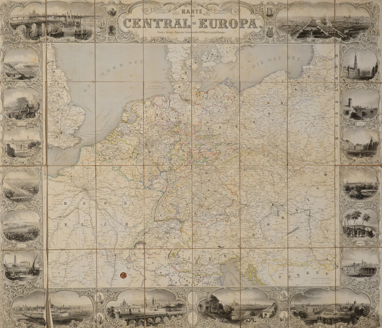 Lot 405: 19th/20th c. German Maps, 16 total