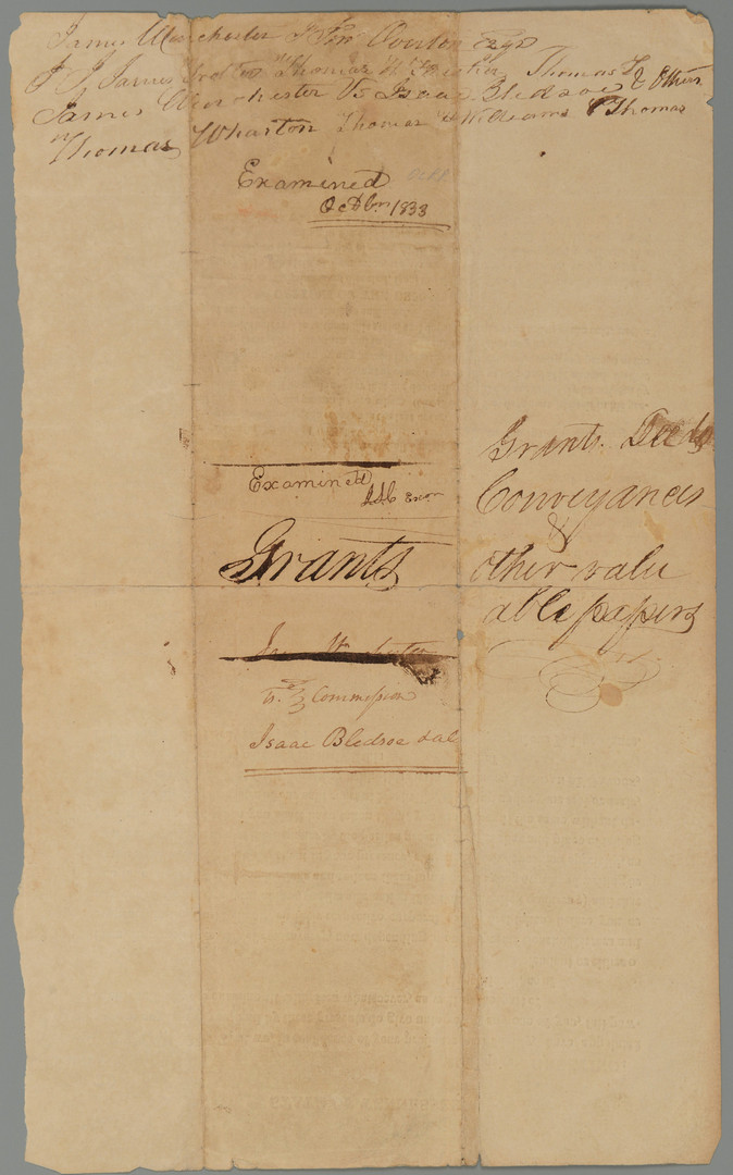 Lot 411: Winchester, McGavock signed documents