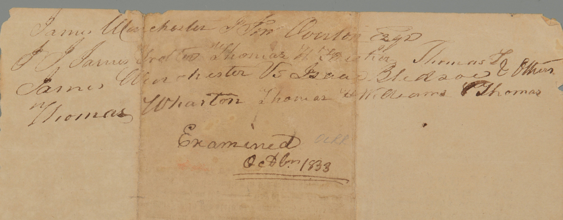 Lot 411: Winchester, McGavock signed documents