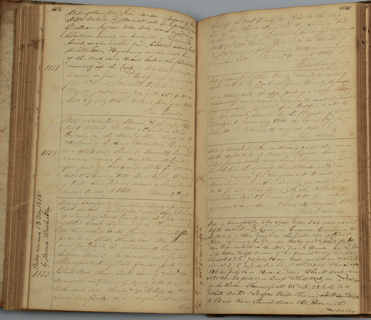 Lot 415: East TN Deed Book, 1812 – 1815