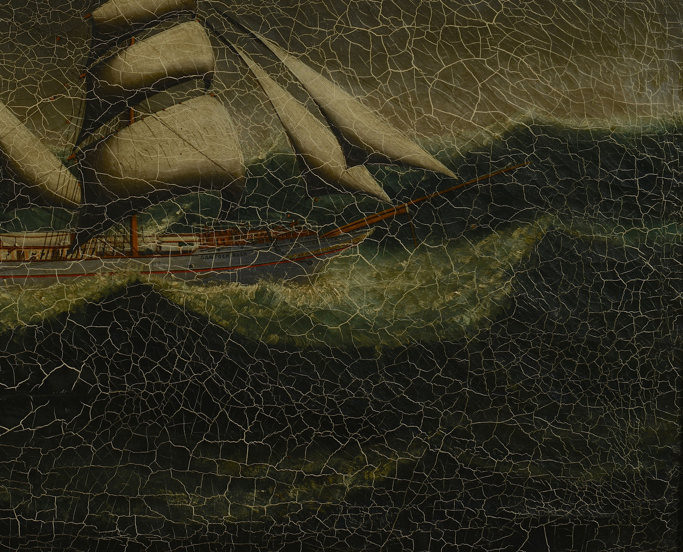Lot 420: Anglo-Chinese School Ship Oil, "Gantock Rock"