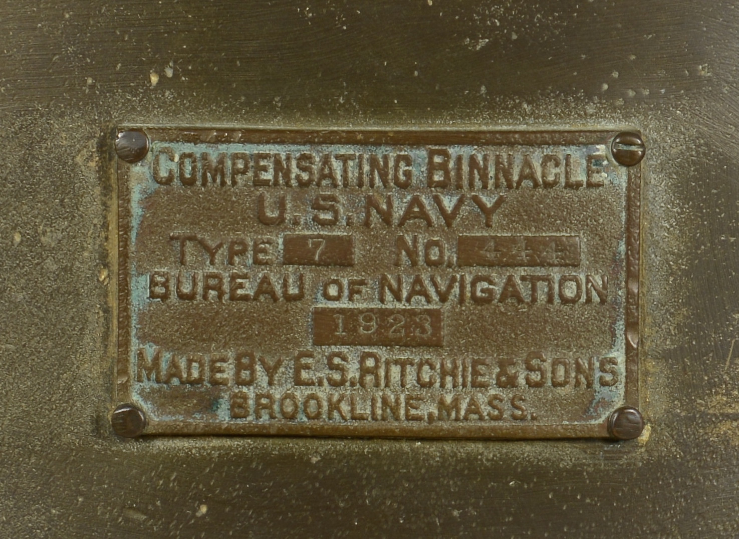Lot 422: Compensating Navy Ship Binnacle