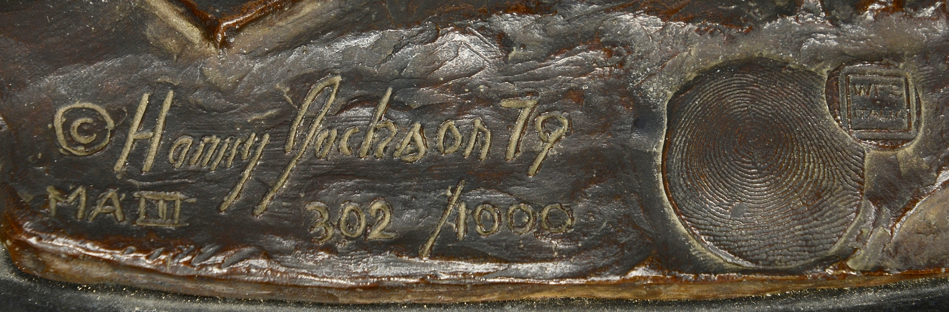 Lot 427: Harry Jackson Bronze, The Marshall III