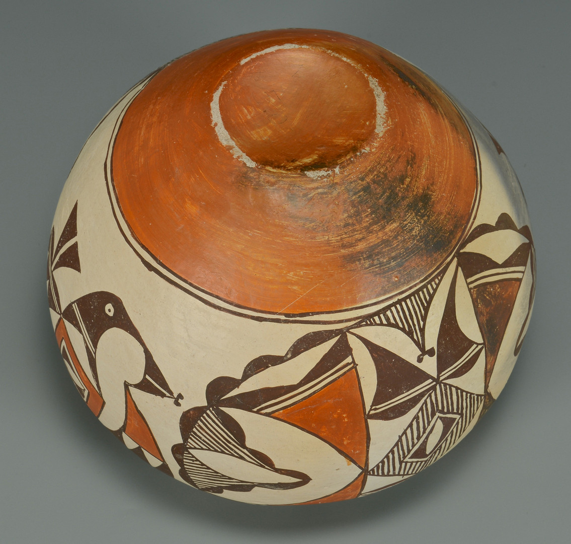 Lot 439: Large Acoma Jar and Cherokee Basket